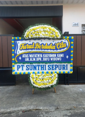 Papan Bunga Duka di Ciherang