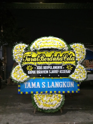 Papan Bunga Duka di Ciherang